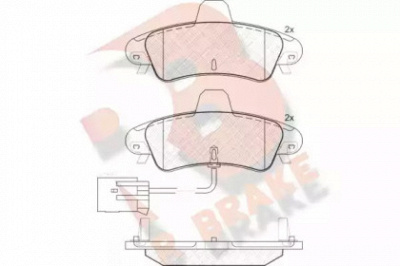 R BRAKE rb1735 -  Комплект тормозных колодок, дисковый тормоз